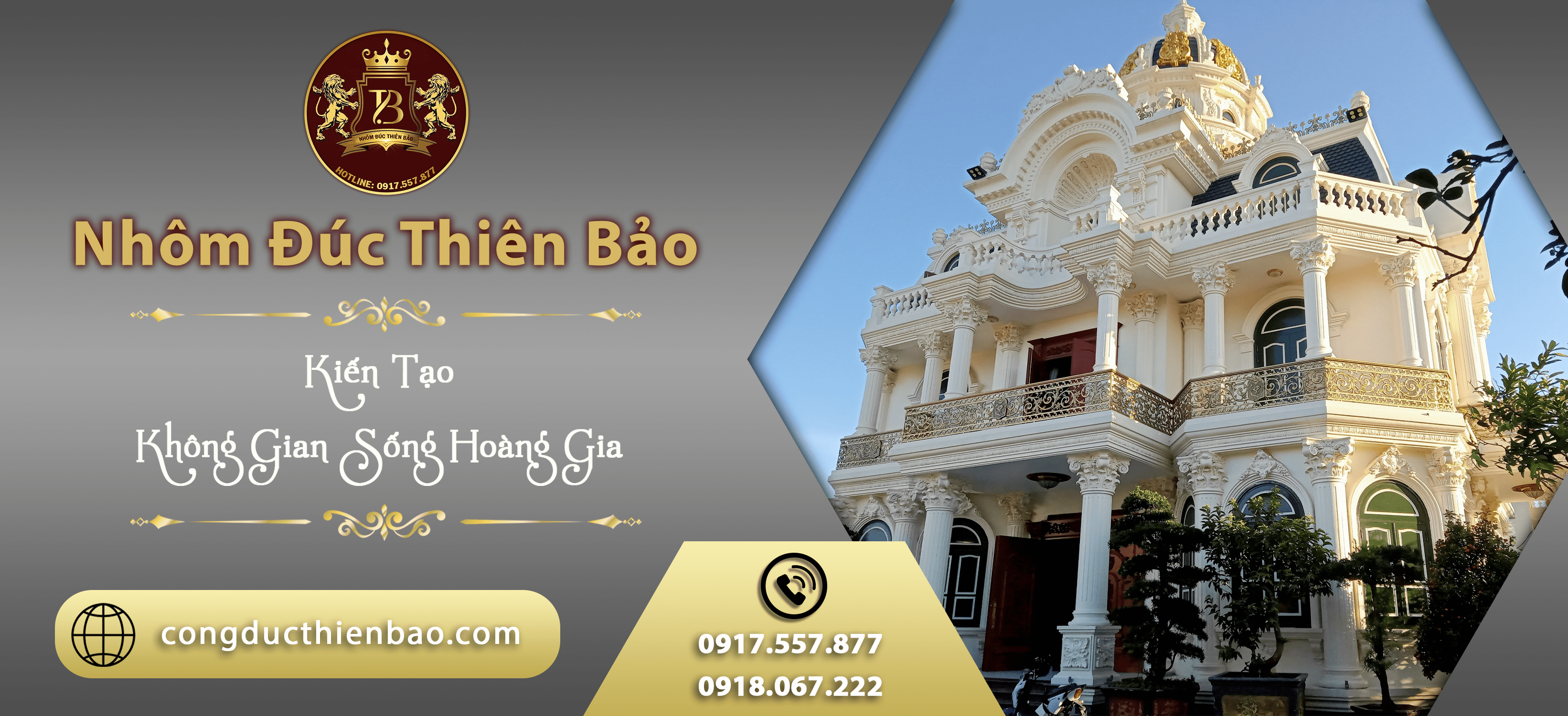 Banner nhôm đúc Thiên Bảo